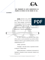 Recurso de Multa Por Recusa Ao Teste Do Bafômetro