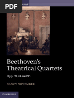 Beethoven's Theatrical Quartets - Opp. 59, 74, and 95