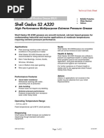 Shell Gadus S2 A320 Datasheet