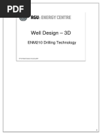 Well Design - 3D: ENM210 Drilling Technology