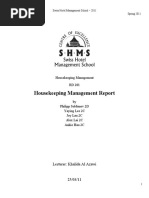 Housekeeping Management Report