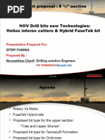 NOV Drill Bits New Technologies Helios Cutters and Hybrid FuseTek Bit To Drill Silurian and Ordivician On Rotary Mode