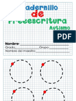 Cuadernillo de Preescritura Autismo Por Materiales Educativos Maestras PDF