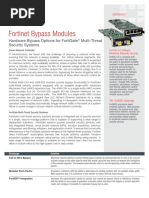 Fortinet Bypass Modules: Hardware Bypass Options For Fortigate Multi-Threat Security Systems