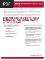 Stage 1 Childcare Protocols