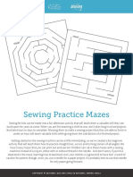 Sewing Practice Mazes: Start