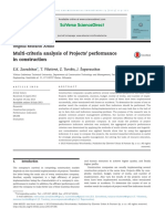 Multi-Criteria Analysis of Projects' Performance in Construction