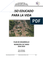 Plan de Desarrollo Tarso 2016 2019