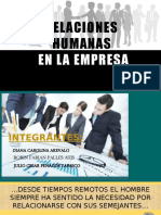 Relaciones Humanas en Las Empresas