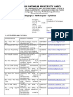 ELT4 Syllabus