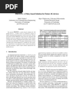 PROTON: A Policy-Based Solution For Future 4G Devices: Motivation - Seamless Roaming and Connectivity To