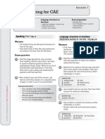 Practicing For CAE: Speaking: Language Structures & Functions