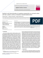 Applied Surface Science: Susana Pinto, Lindora D'Ornelas, Paulino Betancourt