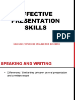 Effective Presentation Skills: Uale1023/Mpu32023 English For Business