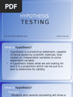 Hypothesis Testing