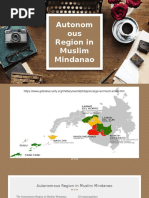 Autonom Ous Region in Muslim Mindanao