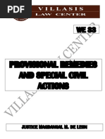 Provisional Remedies and Special Civil Actions Bar Review Guide