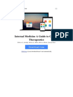 Internal Medicine A Guide To Clinical Therapeutics by Rebecca L Attridge Monica L Miller Rebecca Moote Laurajo Ryan 0071745807