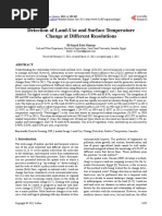 Detection of Land-Use and Surface Temperature Change at Different Resolutions