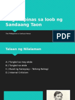 Ang Pilipinas Sa Loob NG Sandaang Taon