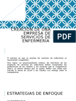 Creación de Una Empresa de Servicios de Enfermería