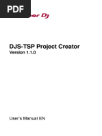 DJS-TSP Project Creator 1.1.0 User's Manual EN