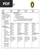 B-CC Schedule April 20 - 24