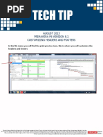 August - 2013customizing Headers and Footers