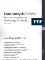 Data Analysis Course: Time Series Analysis & Forecasting (Version-1)