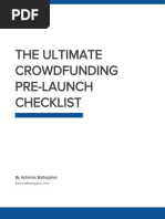 The Ultimate Crowdfunding Pre Launch Checklist PDF