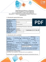 Guía de Actividades y Rúbrica de Evaluación - Momento 5 - Elaborar y Presentar Estados Financieros - Revelaciones