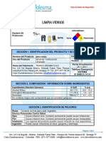 Limpiavidrios - Msds Yeimi