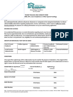 Tenant Release and Consent Form (Tax Credit, HOME, RTC, Loan Compliance or Other Special Funding)