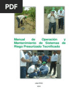 Manual de Operacion y Mantenimiento de Riego Tecnificado Final