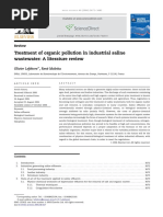 Treatment of Organic Pollution in Industrial Saline Wastewater: A Literature Review