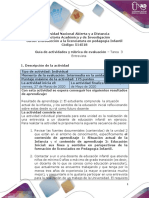 Guia de Actividades y Rúbrica de Evaluación Tarea 3 - Entrevista