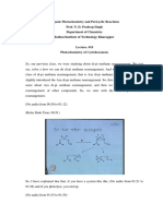 Organic Photochemistry and Pericyclic Reactions Prof. N. D. Pradeep Singh Department of Chemistry Indian Institute of Technology Kharagpur