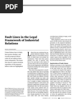 Fault Lines in The Legal Framework of Industrial Relations: Commentary