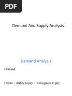 Deamnd and Supply 2018