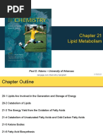 Chapter 21 Lipid Metabolism