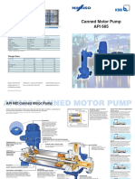 Canned Motor Pump API 685: Technical Data