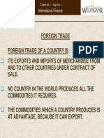 International Finance: Foreign Trade