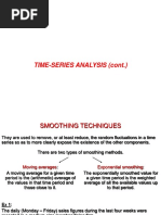 Time-Series Analysis (Cont.)