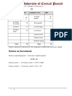 Return On Investment:: (10) Assets 2002 Liabilities+S.H.E 2002