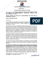 Circular de La Secretaría de Educación de Sucre-01-05-2020