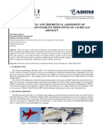 Experimental and Theoretical Assessment of Aerodynamic and Stability Derivatives of A Subscale Aircraft