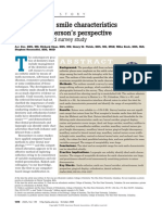 Esthetics and Smile Characteristics From The Layperson's Perspective