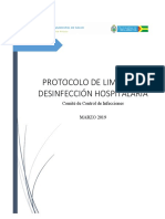 Protocolo de Limpieza Hospitalaria CMS 2019 PDF