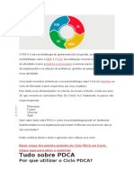 O PDCA É Uma Metodologia de Aprimoramento Da Gestão