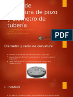 Radio de Curvatura de Pozo y Diámetro de